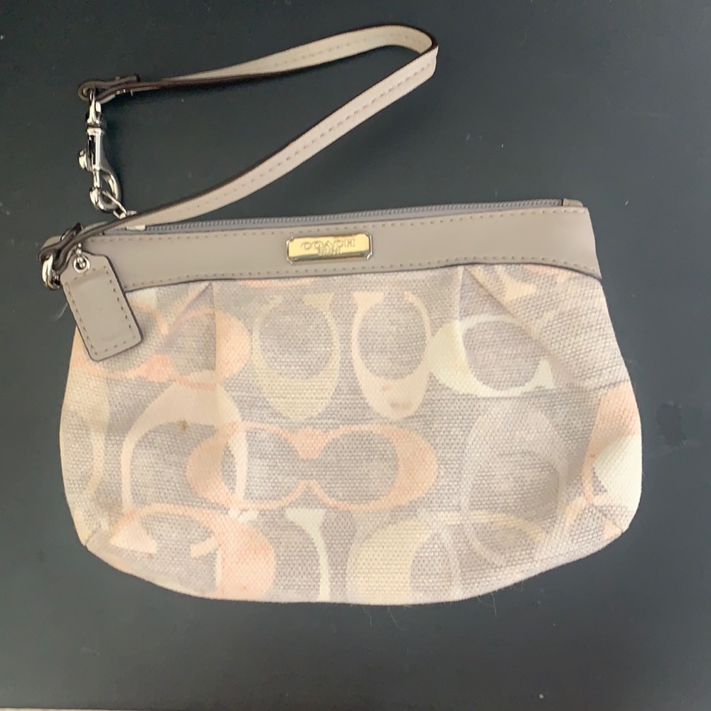 Coach Mini Bag in Beige and Pink